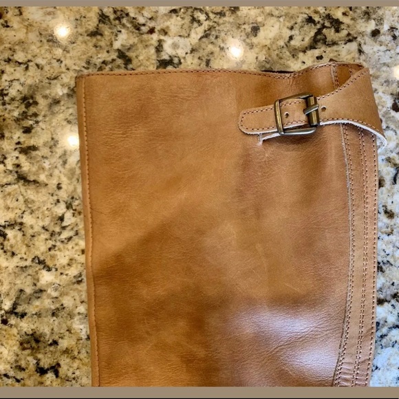 Frye Sandra Steampunk Leather Buckle Boots - Picture 5 of 8